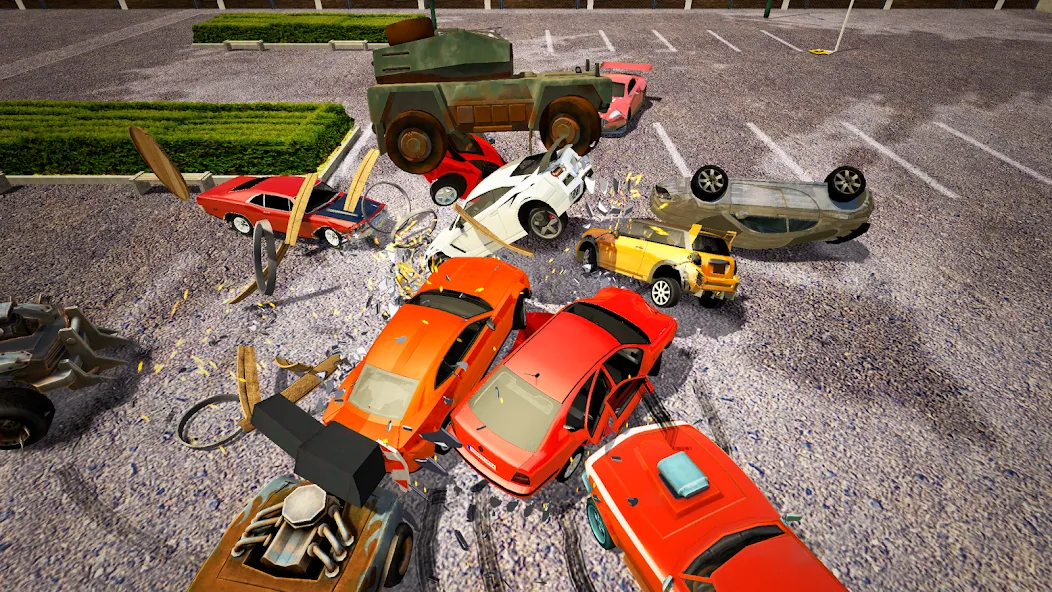 Demolition Derby Mad Car Crash (Дерби Деструкция Симулятор)  [МОД Бесконечные монеты] Screenshot 4