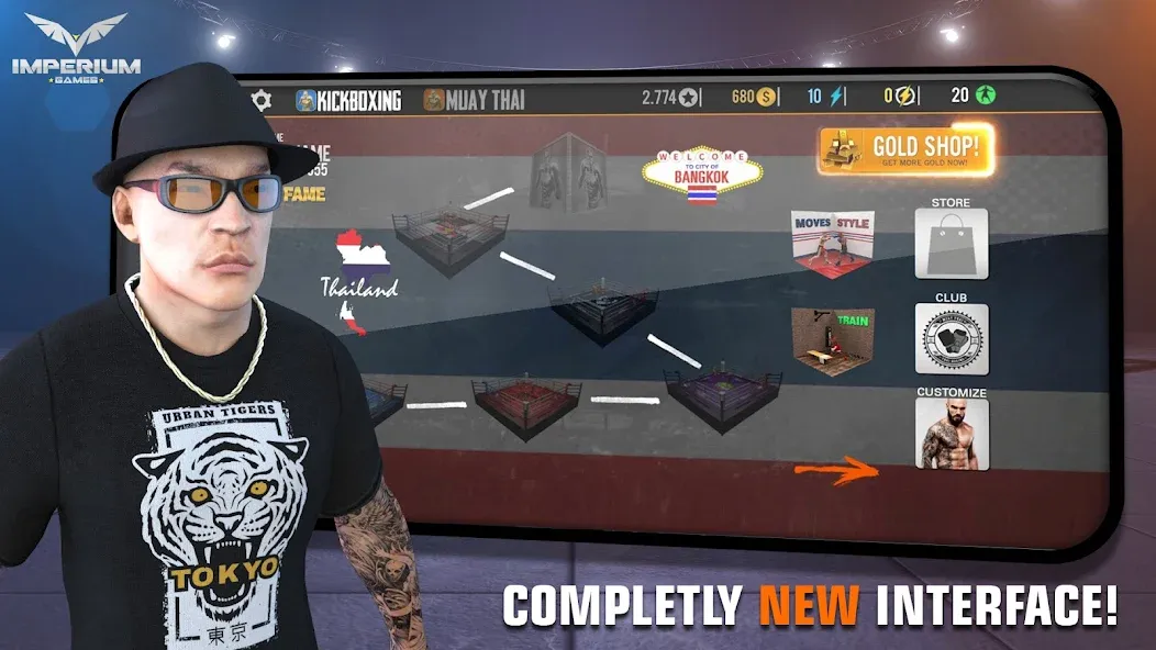 Muay Thai 2 - Fighting Clash (Муай Тай 2)  [МОД Бесконечные деньги] Screenshot 4