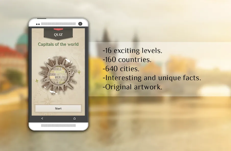 Quiz-Capitals of the world  [МОД Много монет] Screenshot 1