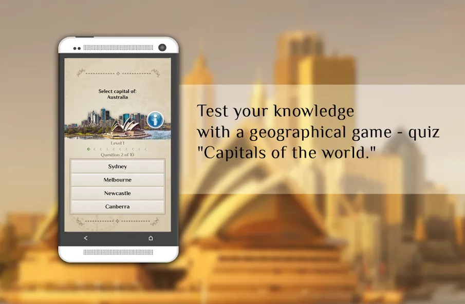 Quiz-Capitals of the world  [МОД Много монет] Screenshot 2