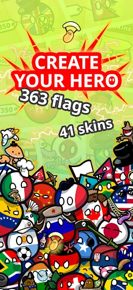 Countryball Potato Mayhem (Кантрибол Потето Мейхем)  [МОД Menu] Screenshot 3