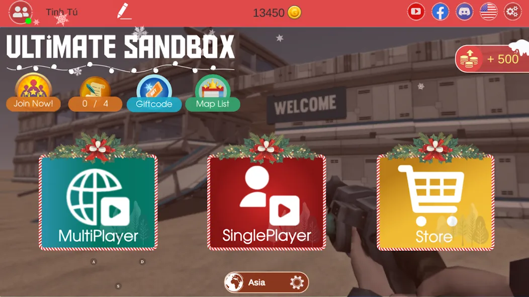 Ultimate Sandbox: Mod Online (Ультимейт Сэндбокс)  [МОД Бесконечные деньги] Screenshot 1