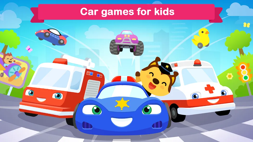 Car games for kids & toddler  [МОД Много монет] Screenshot 1