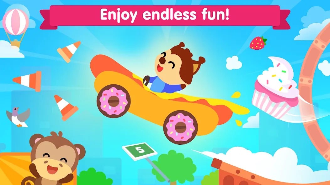 Car games for kids & toddler  [МОД Много монет] Screenshot 3