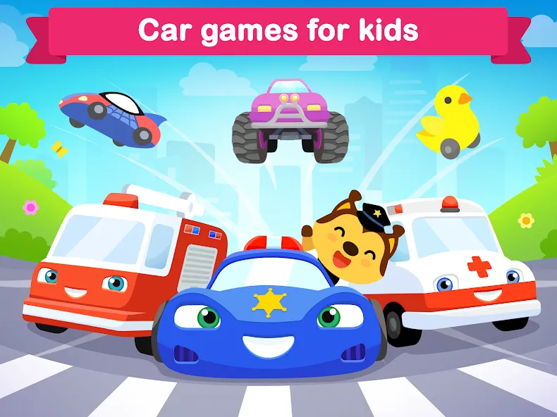 Car games for kids & toddler  [МОД Много монет] Screenshot 5