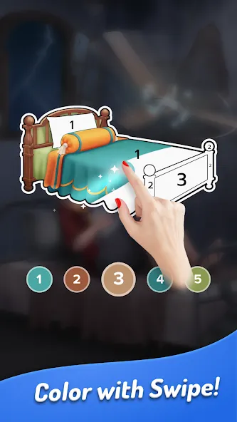 Colorswipes® - Color by Number  [МОД Mega Pack] Screenshot 3