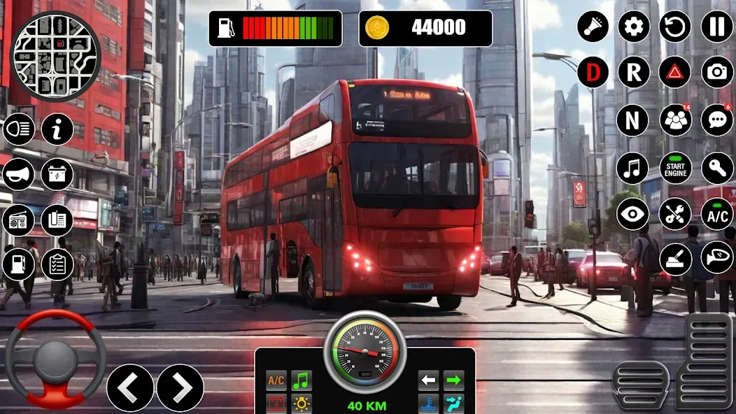 Bus Simulator 3D Bus Games (Городское автобусное симуляторение)  [МОД Бесконечные деньги] Screenshot 4