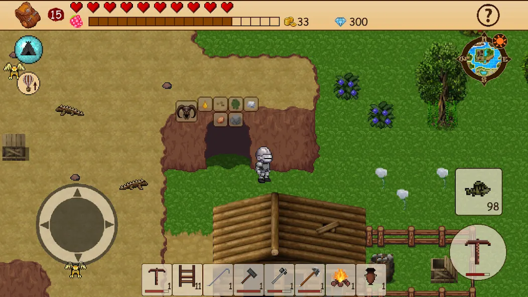 Survival RPG: Open World Pixel (Сурвайвл РПГ)  [МОД Unlocked] Screenshot 1