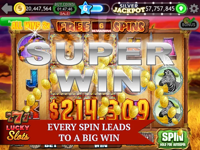 Lucky Slots (Лаки Слотс)  [МОД Unlimited Money] Screenshot 2