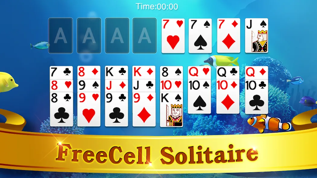 FreeCell Solitaire  [МОД Бесконечные деньги] Screenshot 5