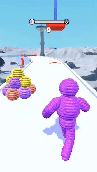 Rope-Man Run (Трос)  [МОД Бесконечные монеты] Screenshot 1