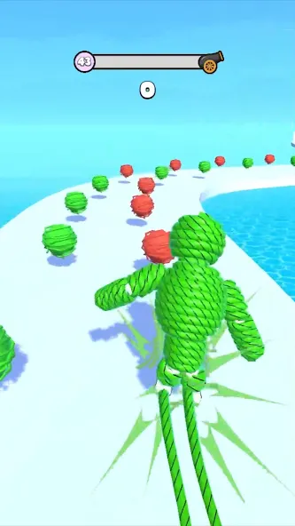 Rope-Man Run (Трос)  [МОД Бесконечные монеты] Screenshot 2