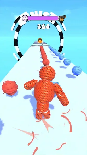 Rope-Man Run (Трос)  [МОД Бесконечные монеты] Screenshot 5