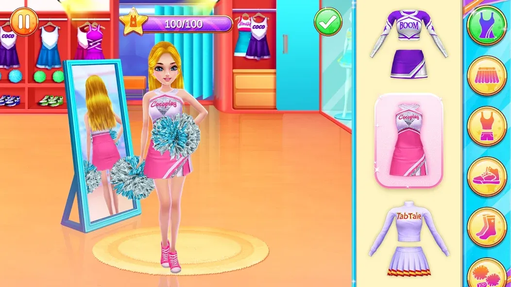 Cheerleader Champion Dance Now  [МОД Бесконечные монеты] Screenshot 1