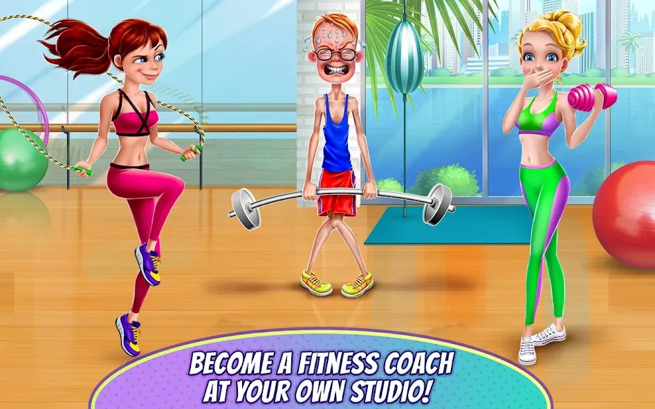 Fitness Girl - Dance & Play  [МОД Бесконечные монеты] Screenshot 2