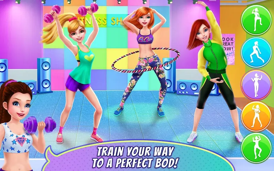 Fitness Girl - Dance & Play  [МОД Бесконечные монеты] Screenshot 3
