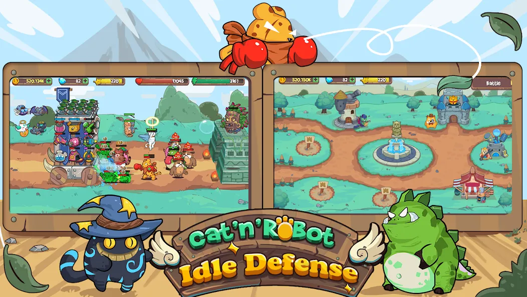 CatnRobot Idle TD: Battle Cat (КэтТауэр Айдл ТД)  [МОД Меню] Screenshot 2