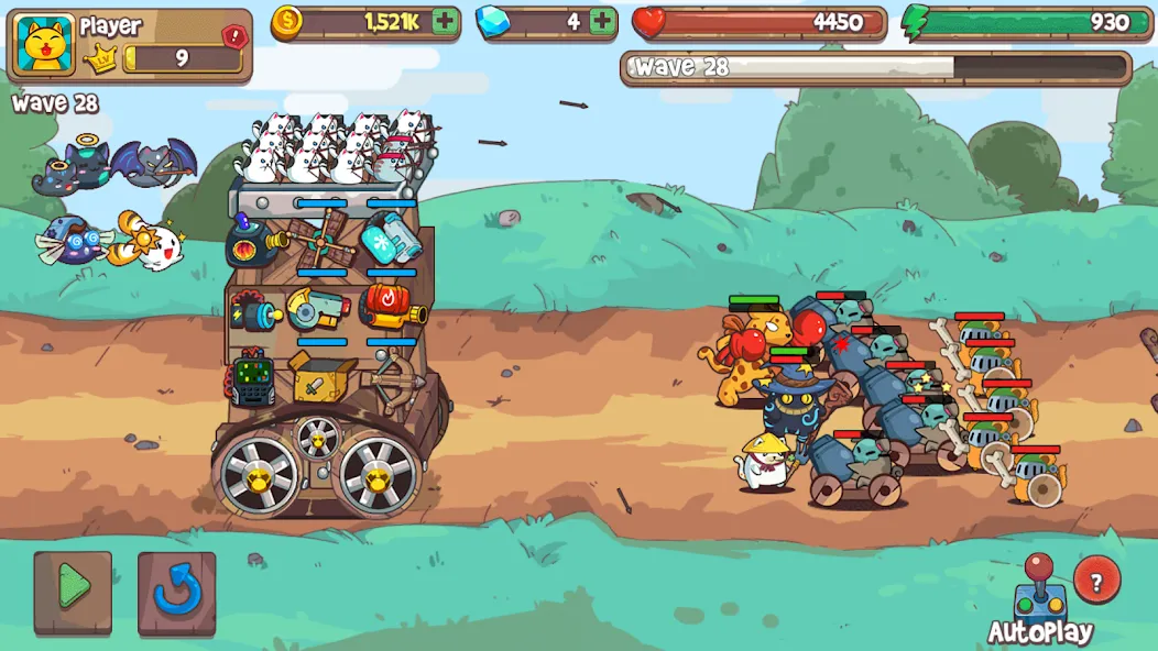 CatnRobot Idle TD: Battle Cat (КэтТауэр Айдл ТД)  [МОД Меню] Screenshot 5