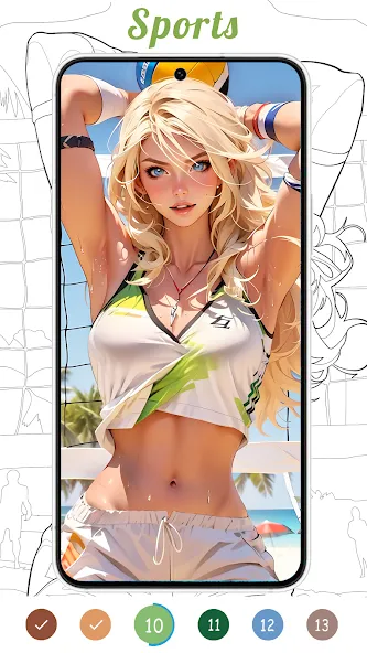 Coloring Games-Color By Number  [МОД Много монет] Screenshot 5