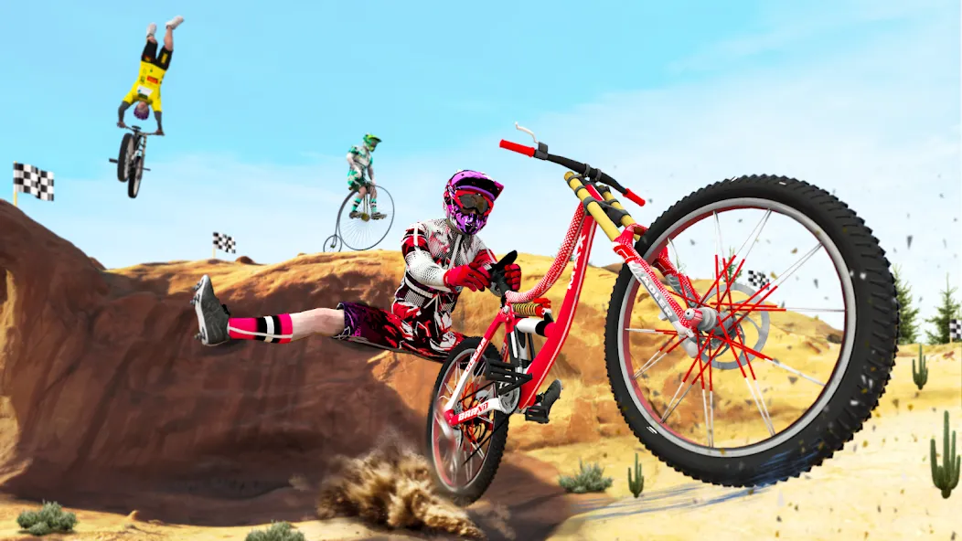 BMX Rider: Cycle Race Game  [МОД Бесконечные монеты] Screenshot 2
