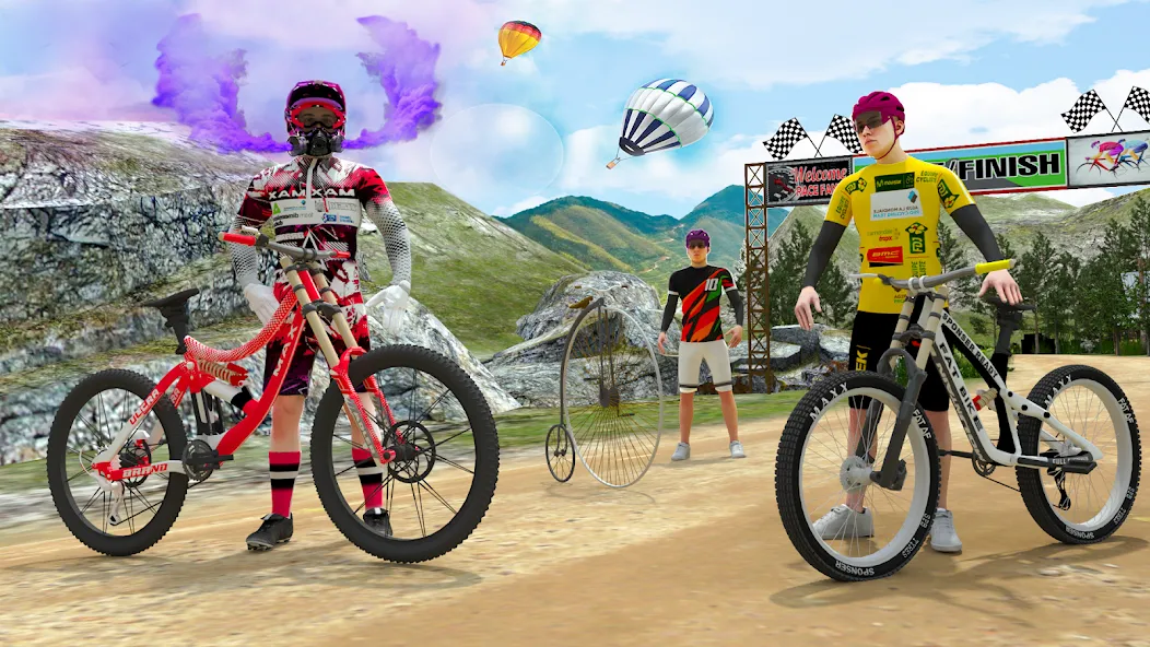 BMX Rider: Cycle Race Game  [МОД Бесконечные монеты] Screenshot 4