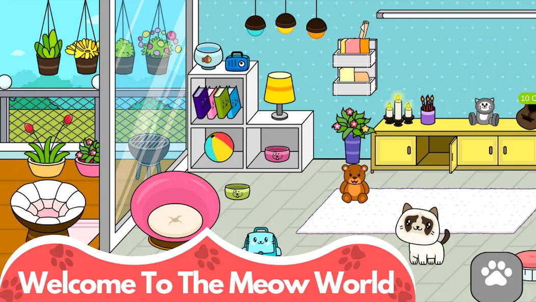My Cat Town - Cute Kitty Games  [МОД Все открыто] Screenshot 1