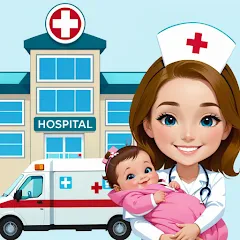 Скачать взлом My Hospital Town Doctor Games [МОД Меню] на Андроид