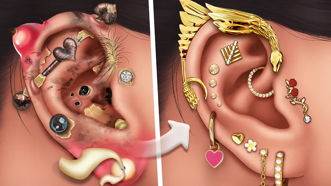Ear Salon ASMR Ear Wax& Tattoo (АСМР)  [МОД Mega Pack] Screenshot 1