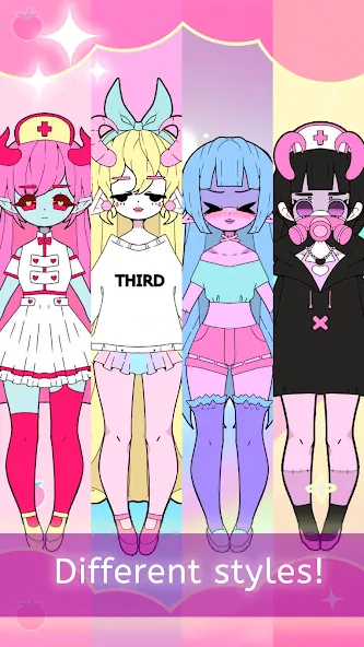 Moon's Closet dress up game  [МОД Много монет] Screenshot 4
