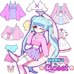 Скачать взлом Moon's Closet dress up game [МОД Много монет] на Андроид