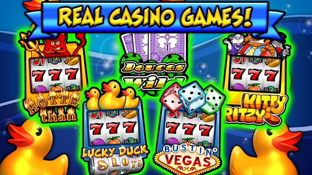 Lucky Duck Slots (Лаки Дак Слотс)  [МОД Бесконечные монеты] Screenshot 1