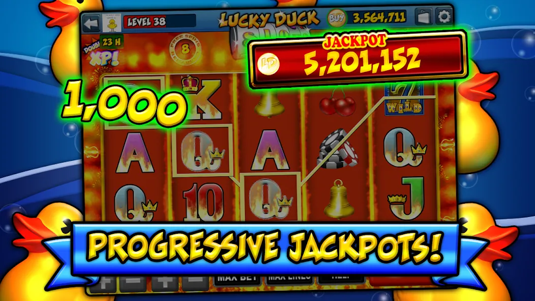 Lucky Duck Slots (Лаки Дак Слотс)  [МОД Бесконечные монеты] Screenshot 4