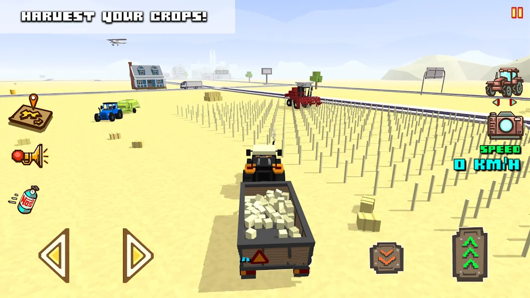 Blocky Farm Racing & Simulator  [МОД Бесконечные монеты] Screenshot 4