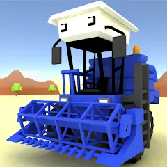 Скачать взлом Blocky Farm Racing & Simulator [МОД Бесконечные монеты] на Андроид