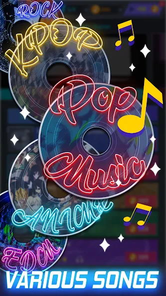 Tap Tap Music-Pop Songs  [МОД Много денег] Screenshot 4