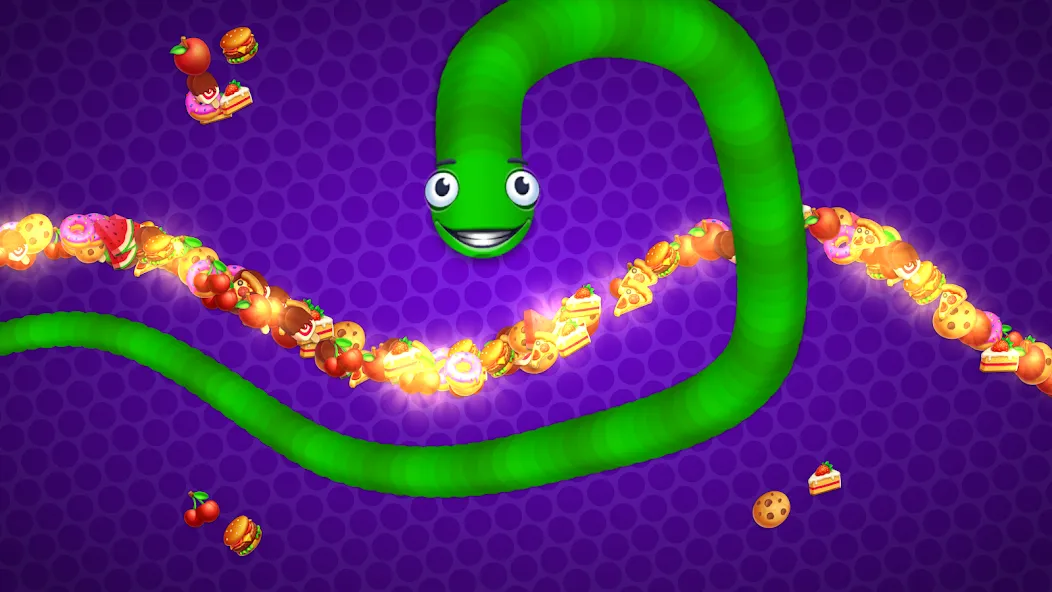 Snake vs Worms: Fun .io Zone  [МОД Бесконечные деньги] Screenshot 5