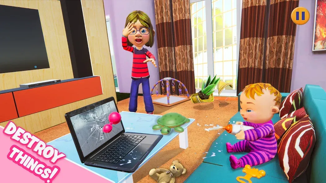 Virtual Baby Mother Simulator  [МОД Бесконечные деньги] Screenshot 4