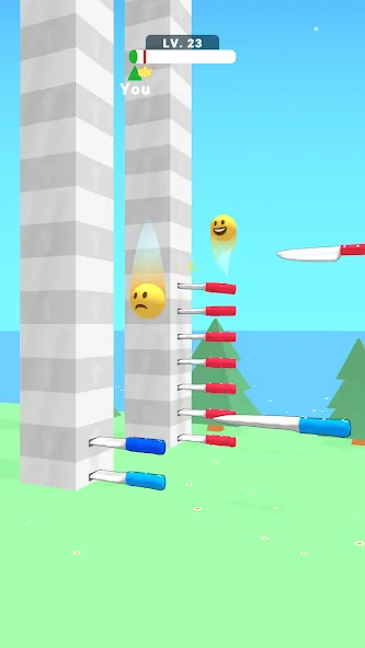 Ball Up: Knife Racing (Болл Ап)  [МОД Много денег] Screenshot 2