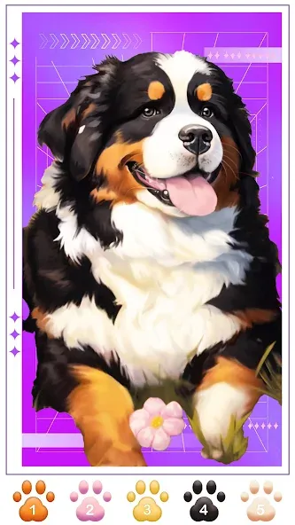 Dog Coloring, Color by number  [МОД Mega Pack] Screenshot 2