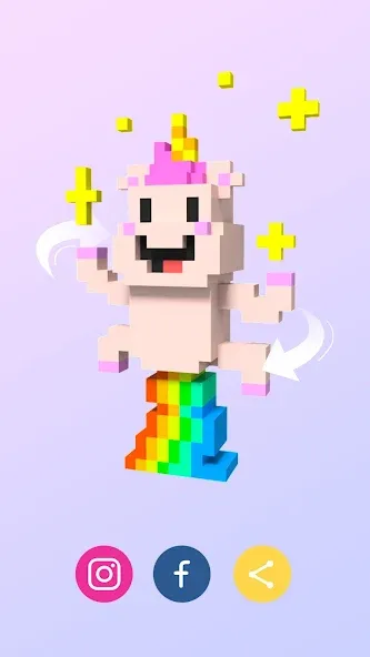 Pixel.ly 3D  [МОД Много монет] Screenshot 5