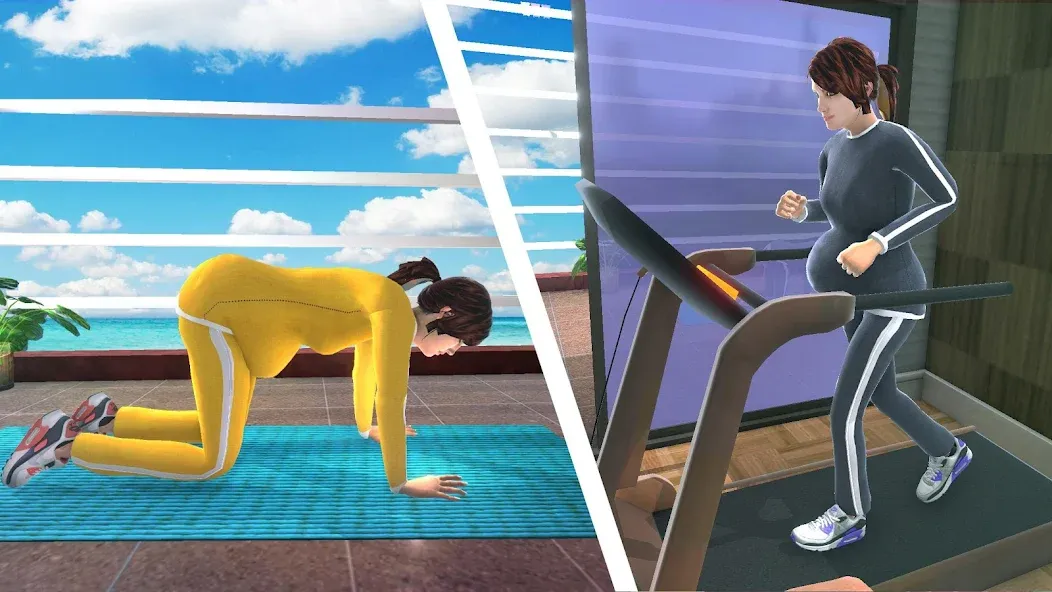 Pregnant Mother Simulator Game (Симулятор беременной мамы)  [МОД Unlimited Money] Screenshot 4