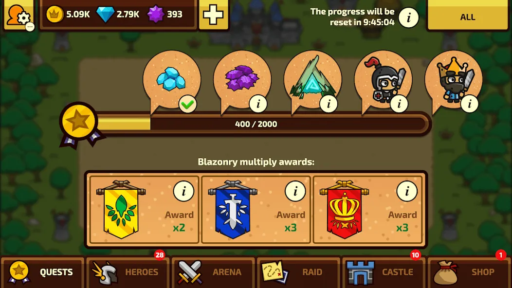 Raid Heroes: Total War  [МОД Бесконечные монеты] Screenshot 5