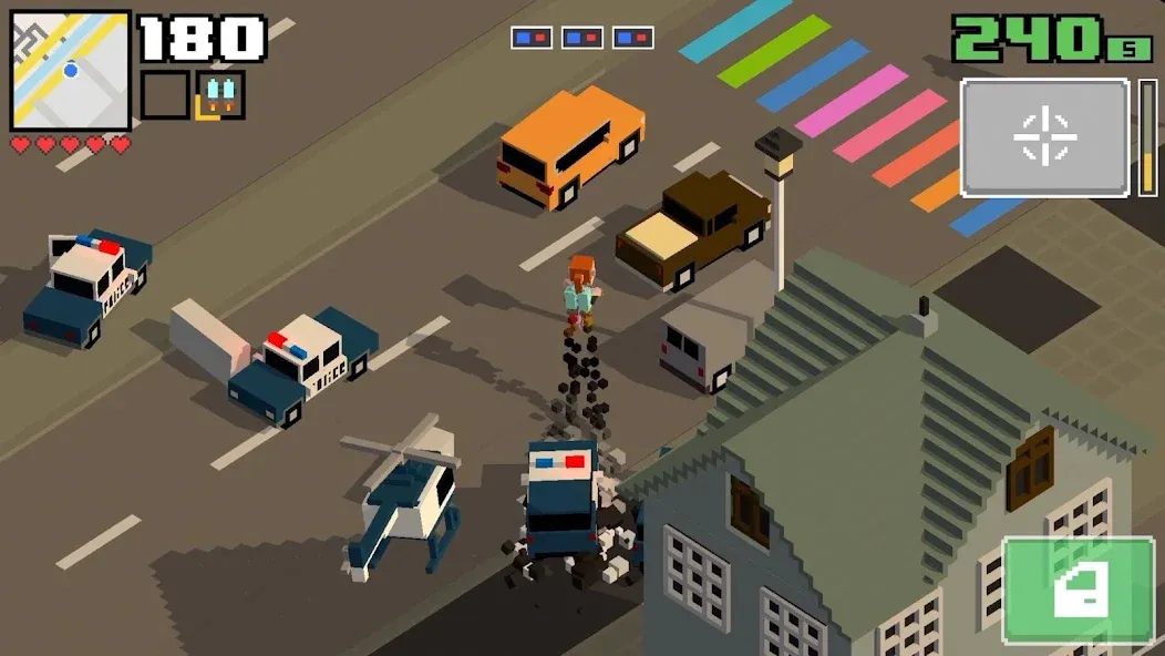 Smashy Road: Wanted 2 (Смэши Роуд)  [МОД Много монет] Screenshot 1