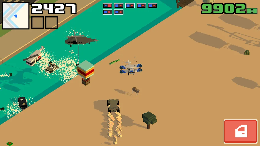 Smashy Road: Wanted 2 (Смэши Роуд)  [МОД Много монет] Screenshot 2