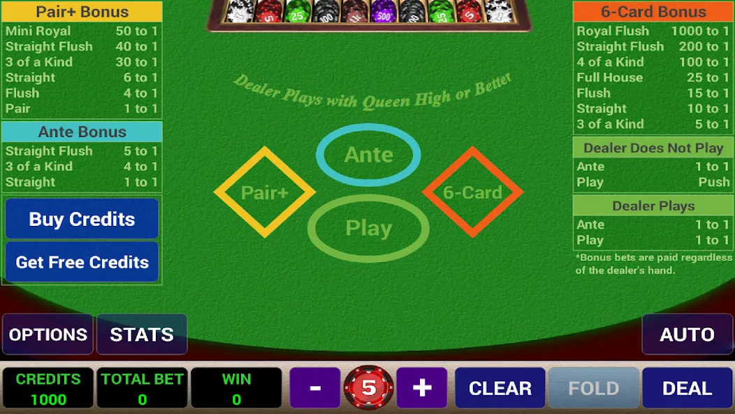 Ace 3-Card Poker (эйс 3)  [МОД Много монет] Screenshot 1