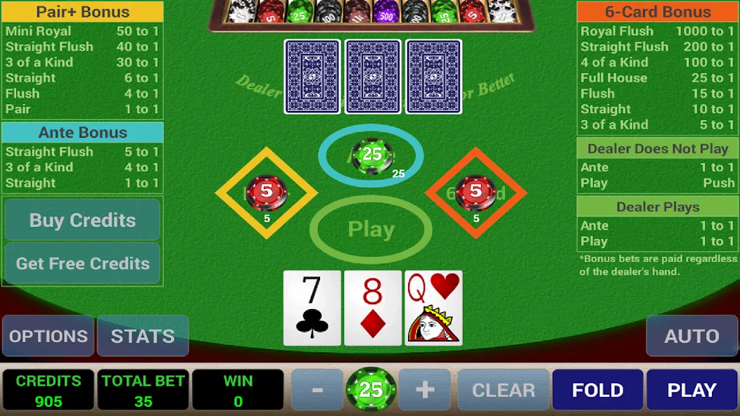 Ace 3-Card Poker (эйс 3)  [МОД Много монет] Screenshot 2