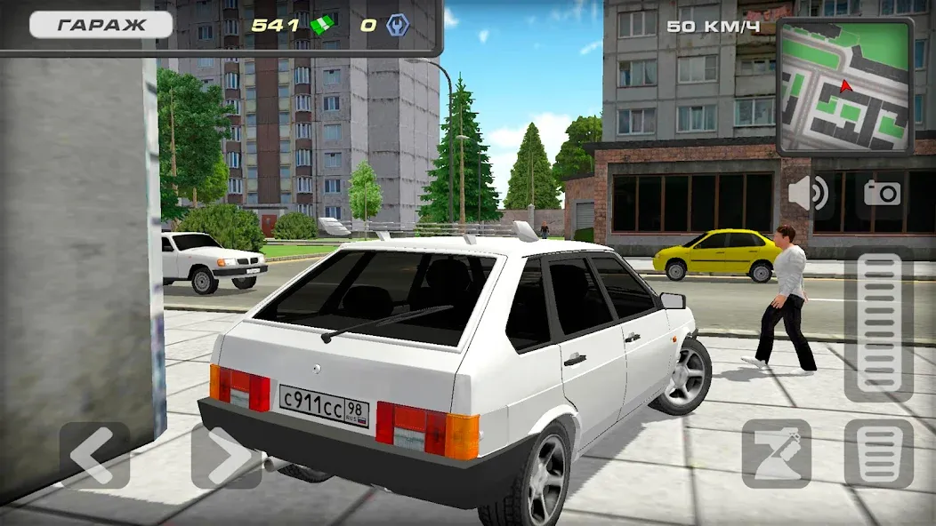 Lada 2109 Russian Car Driver  [МОД Бесконечные деньги] Screenshot 3