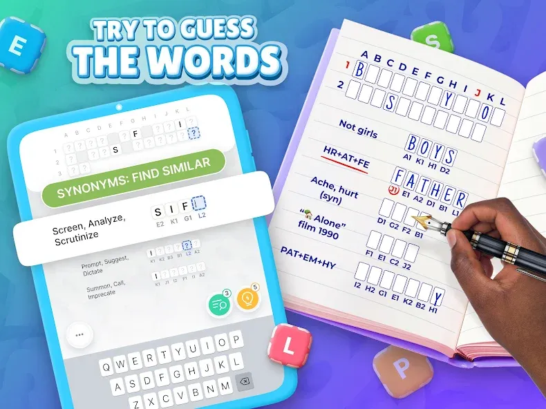 Acrostics－Cross Word Puzzles  [МОД Много монет] Screenshot 4