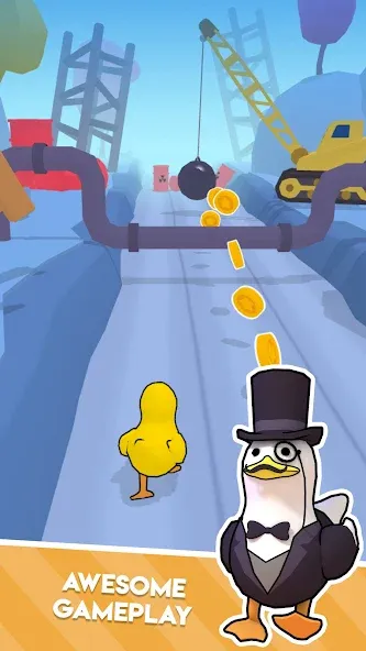 Duck On The Run (Дак он зе Ран)  [МОД Бесконечные монеты] Screenshot 2