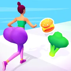 Скачать взлом Twerk Race 3D: Belly Body Run (Тверк Рейс 3D)  [МОД Много монет] на Андроид